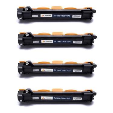 Imagem de KIT 4 TONER COMPATÍVEL TN1060 | DCP1602 DCP1512 DCP1617NW HL1112 HL1202 | PREMIUM QUALITY 1K