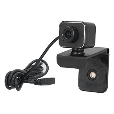 Imagem de ciciglow Webcams de mini PC com clipe, 1920 x 1080 p Câmera web ajustável com microfone, câmera de gravação de videochamada USB para classe online/Skype/Zoom/WeChat (wbc5)