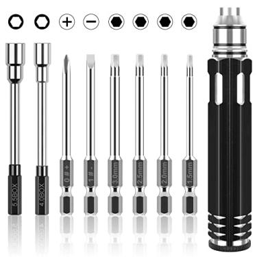 Imagem de FPVERA Kit de ferramentas de chave de fenda sextavada 8 em 1 RC para helicóptero RC RC Barco RC Carros Rc