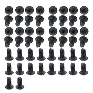 Imagem de Parafusos sextavados com cabeça de botão de liga de aço grau 10,9, M2.5X5, Black