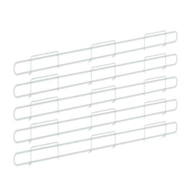 Imagem de Anteparo Frontal Amapa 092 Branco P/ Bandeja Gondola  Kit 10