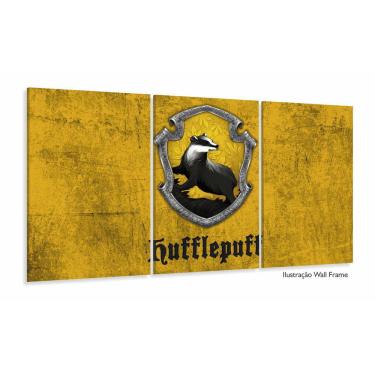 Imagem de Quadro Harry Potter Huflepuff Decorativo Com Tela Em Tecido