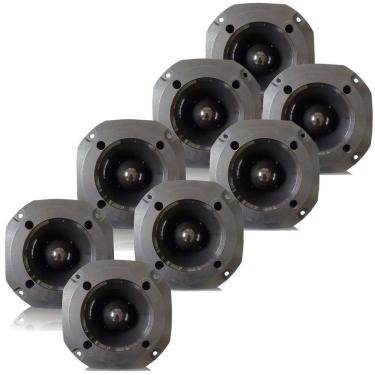 Imagem de Kit 8 Super Tweeter Profissional Hiken 100 Rms Trio Som
