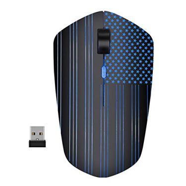 Imagem de Mouse sem fio recarregável alimentado por bateria de polímero de lítio, 3 estágios de velocidade DPI, 4 botões para PC, laptop, tablet, MacBook, Flag illuminating, medium