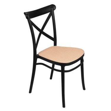 Imagem de Cadeira Kat Palha – Preto