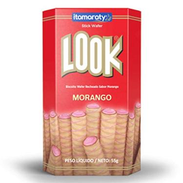 Imagem de Wafer Recheado Look Morango 55g c/20 - Itamaraty