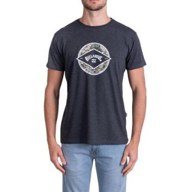 Imagem de Camiseta Billabong Rotor Arch Camo Masculina Cinza Escuro