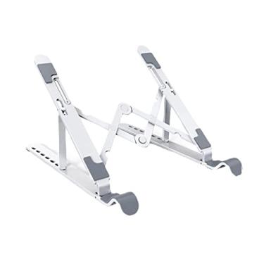 Imagem de Suporte de laptop de alumínio para mesa Maxbook Pro suporte ajustável base para notebook suporte portátil para laptop 11-14 polegadas