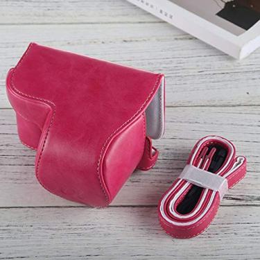 Imagem de HONGYAN capa da câmera Câmara de corpo inteiro Capa de couro pu com alça para Sony A6000 / A6300 / NEX 6 acessórios para câmera