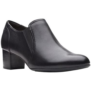 Imagem de Clarks Sapato feminino Linnae Way, Couro preto, 9.5