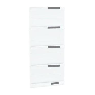 Imagem de Kit 5 Bandejas Para Gondola Canto 196 Flex 60 Branco Fx Cinz