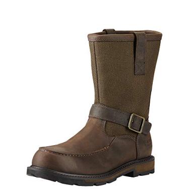 Imagem de Bota de trabalho masculina Ariat Groundbreaker Mocassim Bico H2O, Marrom, 7 Wide