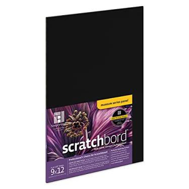 Imagem de Ampersand Art Supply Painel de arte arranhada: Série Museum Scratchbord, perfil plano de 1/8 polegada, 23 x 30 cm