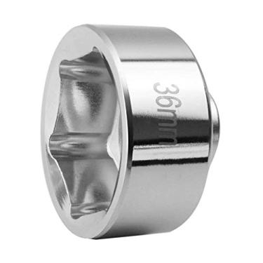 Imagem de Ibetter Soquete de filtro de óleo de 36 mm para alguns Ford F250, BMW, Mercedes, Mini, VW, Audi, Volvo e Porsche, chave de tampa de filtro de perfil baixo de 6 pontos, ferramenta de remoção de unidade