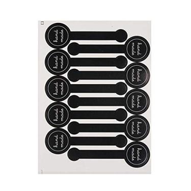 Imagem de 20 folhas (200 pçs) Pacote de varejo de alimentos selo autoadesivo papel adesivos etiquetas de vedação etiquetas de prova de adulteração etiquetas decorativas para artesanato de assar e mais