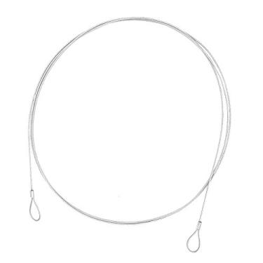 Imagem de Trava de cabo de segurança de 24 cm de comprimento, cabo de segurança com trava de bagagem leve de aço inoxidável trançado da CPACC