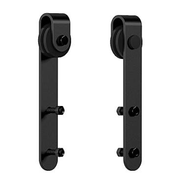 Imagem de skysen Kit de ferragens para porta de celeiro deslizante de armário super mini ferragens para armário de guarda-roupa e suporte de TV (conjunto de rolos ykd2)