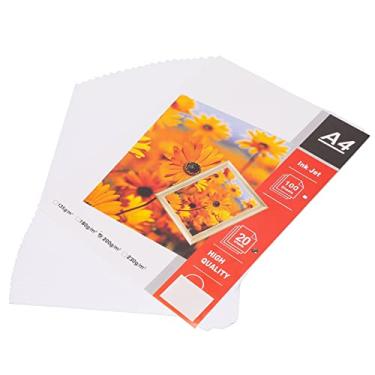 Imagem de papel dur¨¢vel A4 8,20 unidades de papel fotogr¨¢fico fosco,3 x 11,7 pol. Superf¨ªcie brilhante resistente ¨¤ ¨¢gua Papel de impress?o de alta luz para produ??o de documentos, impress?o dom¨¦stica, im