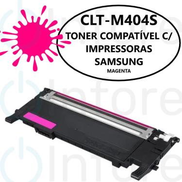Imagem de Toner Compatível CLT-404S 404S CLT-M404S Magenta p/ Impressora Xpress SL-C430 SL-C480 SL-C430W SL-C480W SL-C480FW