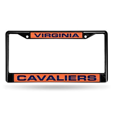 Imagem de Rico Industries NCAA Virginia Cavaliers preto corte a laser moldura cromada 30,5 cm x 15,24 cm 30,5 cm x 15,24 cm preto corte a laser moldura cromada - Carro/caminhão/SUV acessório para automóvel