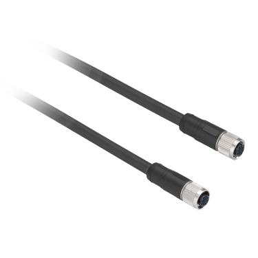 Imagem de Sensor Cabo Pur 0,3m Conector Reto Fêmea-Fêmea 5p Xzcr1111064d03 - Schneider