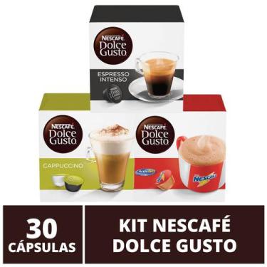 Imagem de 30 Capsulas Dolce Gusto, Capsula Café Espresso, Nescau, Cappuccino - N