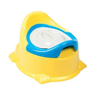 Imagem de MERIGLARE Penico portátil para bebês Confortável assento de treinamento para vaso sanitário para treinamento Estável Cadeira de penico para bebês de 6 a 12, AMARELO