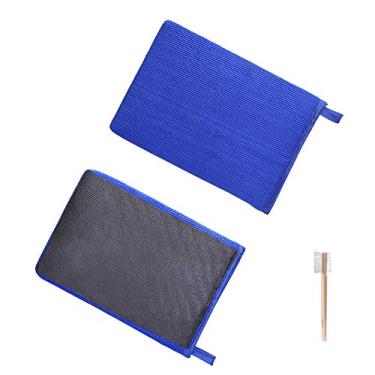 Imagem de JIANFA Luva para Barra de Argila AutoScrubs, Luva de Lavagem de Grau Fino, Luva AutoScrubs, Toalha com Detalhes Automotivos, 1 Peça Azul...