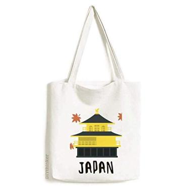 Imagem de Bolsa de lona de viagem japonesa local para construção, bolsa de compras casual