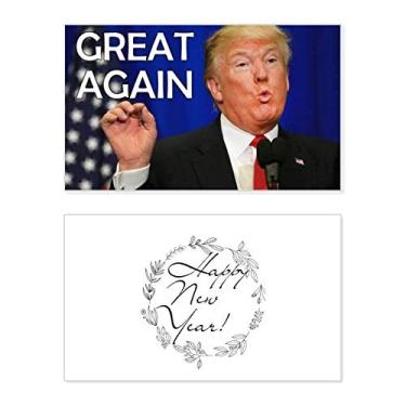 Imagem de American Great Interesting Ridiculous Image New Year Festival Greeting Card Bless Message Present