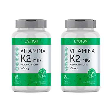 Imagem de Vitamina K2 Menaquinona MK-7-2 unidades de 60 Cápsulas - Lauton