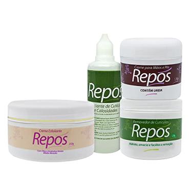 Imagem de Kit Repos Spa Pés e Mãos Esfoliante Removedor e Hidratante