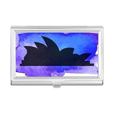 Imagem de Austrália Sydney Opera House Outline Porta-cartões de visita Carteira de bolso