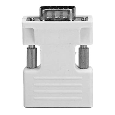 Imagem de Interface multimídia de alta definição para conversor VGA, adaptador de vídeo HD compatível com cabo de áudio de 3,5 mm para laptop para desktop para computador(Branco)