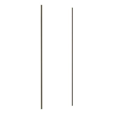 Imagem de Porta de Correr Closet 80cm com Puxador Perfil Inox e Kit Ferragem Prime Luciane Móveis