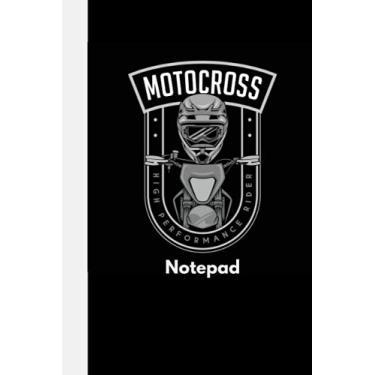 Imagem de Motocross Notepad: Black Motocross High Performance Rider Notebook - Moto Lovers Gift