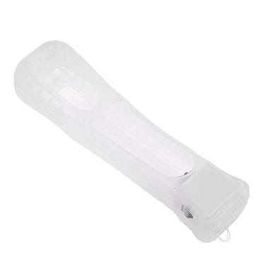 Imagem de Adaptador de sensor, adaptador de sensor Motion Plus MotionPlus Capa de silicone para controle remoto Wii (branco)
