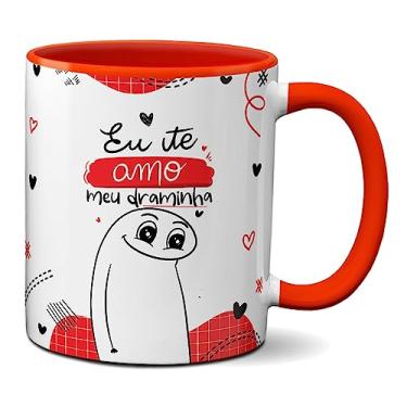 Imagem de Caneca Flork Namorados Eu Te Amo Meu Draminha Casal Fofo (Vermelha)