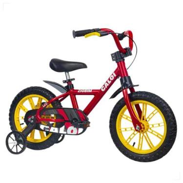 Imagem de Bicicleta Infantil Aro 14 Bike Zigbim Nathor Com Rodinhas