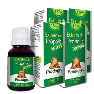 Imagem de Extrato de Própolis Verde 30ml Prodapys | Kit 4 Frascos