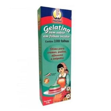 Imagem de Gelatina Em Folhas Incolor Italiana 210G 100 Folhas