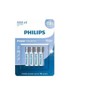 Imagem de Pilha Aaa Alcalina Philips Power Palito Pack C/4 Pilhas