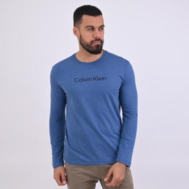 Imagem de Camiseta Calvin Klein Flamê Mescla ML-Masculino