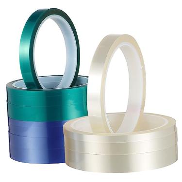 Imagem de CANIGHT 12 Rolos 4 Fita Fita Adesiva Azul Fita De Plástico Para Sublimação A Fita De Impressão De Transferência De Animais De Estimação Fita Eletrônica Para Imprensa