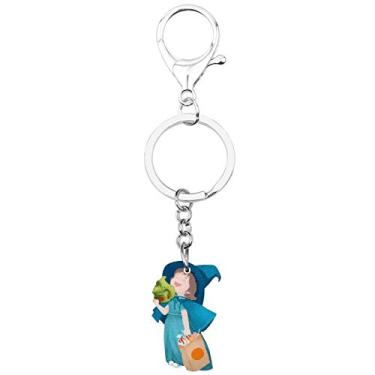 Imagem de ZALTAS Magic Girl Chaveiro Jóias Para Decoração De Bolsa De Presente De Meninas FemininasCéu Azul