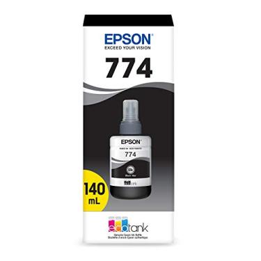 Imagem de Epson Garrafa de tinta 774 EcoTank de alta capacidade preta (T774120-S) Funciona com EcoTank ET-4550, ET-3600, ET-16500