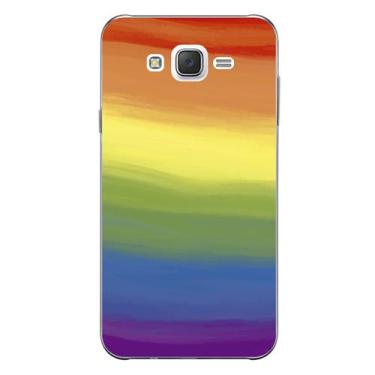 Imagem de Capa Case Capinha Samsung Galaxy  J7 Arco Iris Aquarela - Showcase
