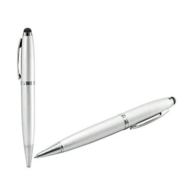 Imagem de Caneta-tinteiro de 128 GB em forma de pen drive USB 2.0, pen drive, pen drive, pen drive, pen drive, pen drive, pen drive, pen drive (prata)