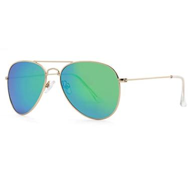 Imagem de JOOX Óculos de sol de aviador polarizado para mulheres e homens, proteção UV400 e armação piloto de metal leve