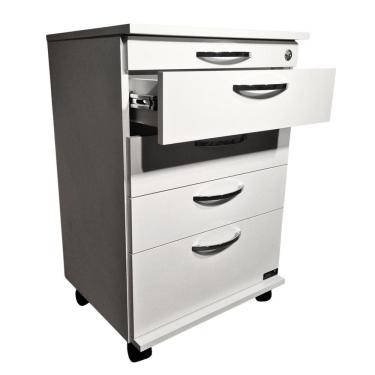 Imagem de Besten Carrinho Auxiliar Branco C/ Gaveta Rodinhas + Tranca